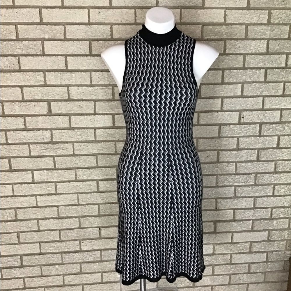 Candie’s black and white knit dress size medium.